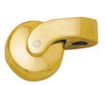 Superior Brass - Bed Castor - Brass Wheel D35mm 1 Superior Brass - Bed Castor - Brass Wheel D35mm