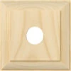 TradCo - Wood Mounting Block - Traditional (Bullnose) Single H90xW90mm