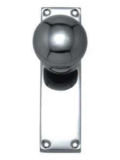 Superior Brass - Victorian Door Knob On Long Backplate - All Variants