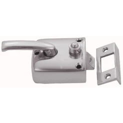 Domino Brass - Screen Door Box Latch & Standard Keeper