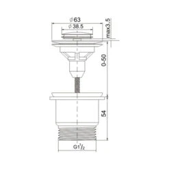Turner Hastings - Waste Outlet - Universal 32/40mm Two Piece Button Pop-Up Waste -Deals Windsor Restorations Store 2b3f33 ffe6e884d1054ec480d1b4bc4f966d00mv2